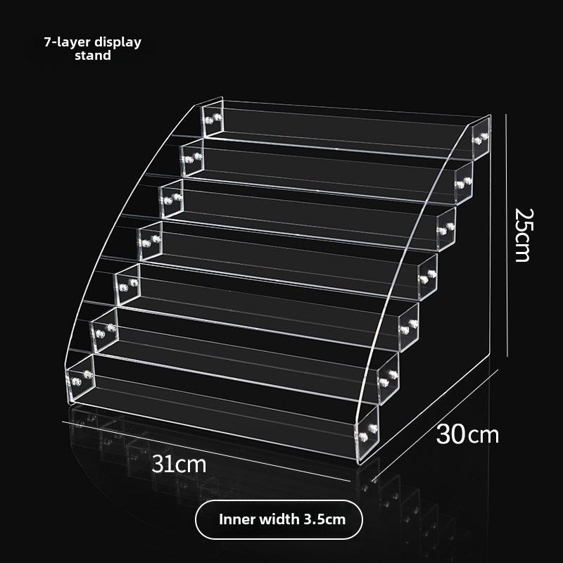 Прозрачная акриловая многослойная подставка для лака для ногтей и помады