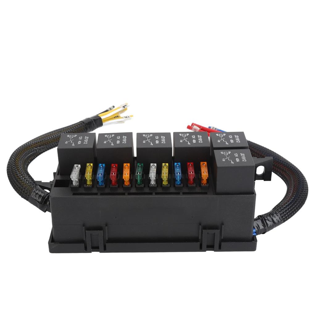 Блок реле предохранителей 12В 6 реле 11 предохранителей ATC ATO Водонепроницаемый блок реле для автомобиля, яхты, лодки