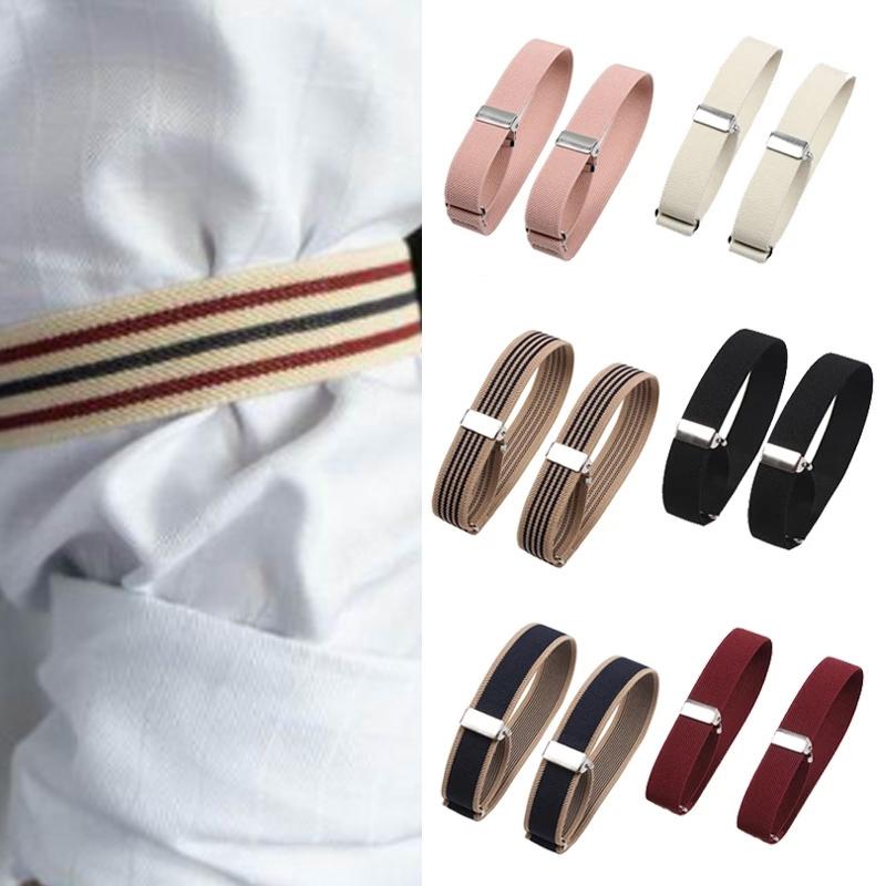 Elastic Armband Shirt Sleeve Holder Women Men Adjustable Arm Cuffs Bands