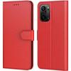 Case - Xiaomi - 11I 5G - Red - Leather Effect - 360 Degree Protection