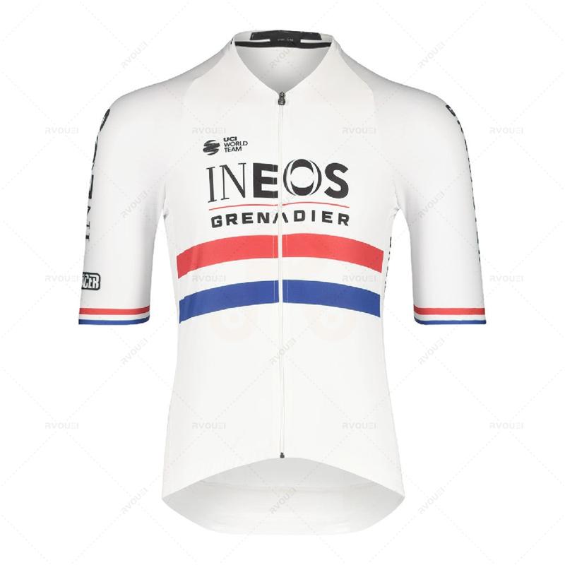Filippo Ganna Hour Record Bioracer Icon Cycling Jersey Set Summer Breathable Cycling Suit Set  Bicycle Suit Clothes Ineos Maillot Ciclismo