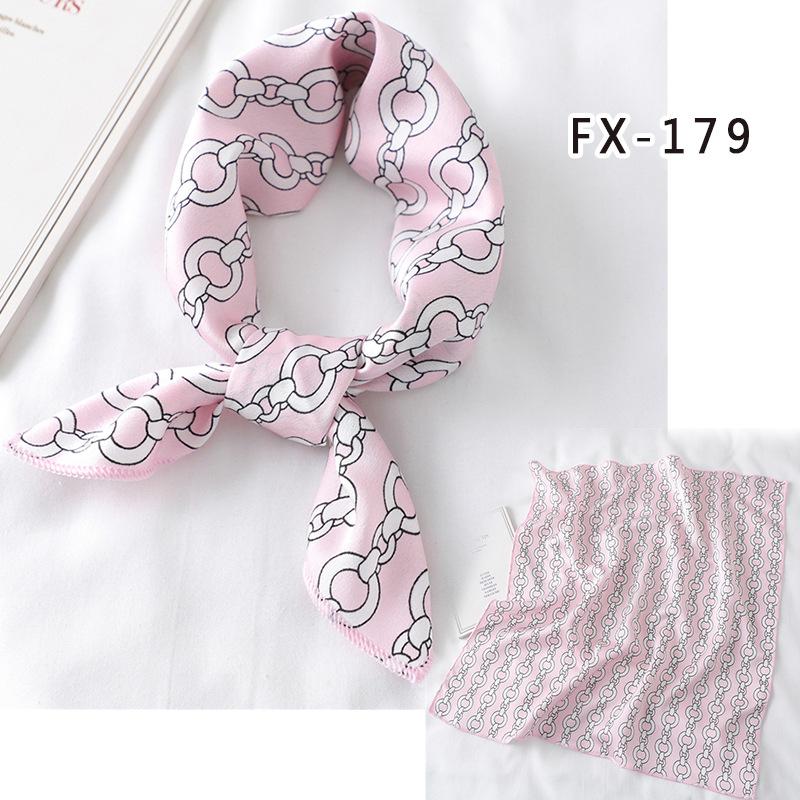 50 * 50cm Spring And Autumn Silk Scarves Versatile Decoration Professional Small Square Scarves Neck Protection Binding Bag