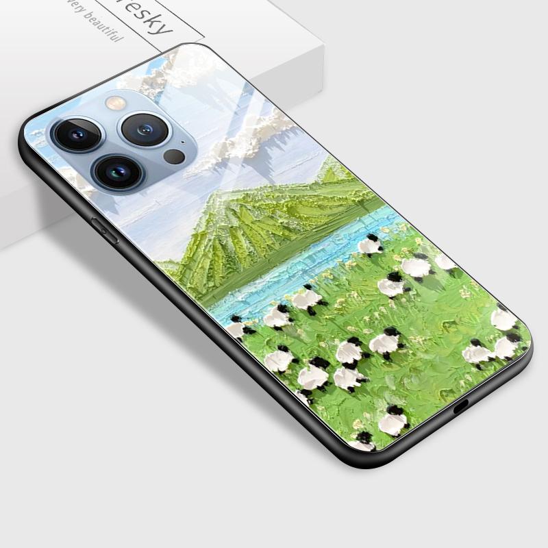 Чехол для телефона из закаленного стекла для Samsung A12 A16 A32 A53 S20FE S23 S25 Honor20 X6A 90Lite 9X Huawei Y9Prime2019 P30Lite Мягкий край Ударопрочный Гладкий чехол