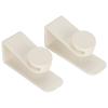 2Pcs Hook Thickened Door Hanger Free Perforated Shelf Bed Barb Object Hanging Tool White