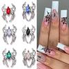 5pcs/set Nail Art Decorations Halloween Spider Nail Rhinestones  Manicurist