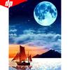 Diamond Embroidery Moon Night Landscape Diamond Painting DIY Full Round Cross Stitch Rhinestones