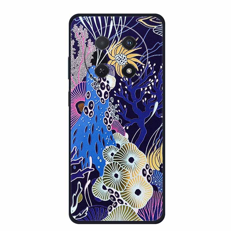 3D Тисненый Чехол Для Huawei Nova 14i Чехол Для Телефона Coque Цветы Силиконовый Мягкий Задний Чехол Для Huawei Nova 13i Y91 12i Чехол Funda Para