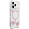 Etui Guess Resin Flowers Glitter Magsafe Do Iphone 17 Pro Różowy