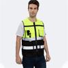 New Reflective Vest Spliced with Multiple Pockets Reflective Clothing Construction Cycling Duty Fluorescent Reflective Vest