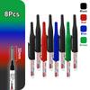 1-8Pcs 4 Colors 32mm Deep Hole Marker Pens Bathroom Waterproof Woodworking Tile Metal Multi-purpose Long Head Oil Markers Pen