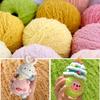 50 г Пряжа с коротким ворсом Мягкая Толстая Теплая Шерстяная Пряжа Используется для Вязания Своими Руками Шарфа Свитера Сумки Мягкая Пряжа для Кукол Ручной Работы Материал Нить