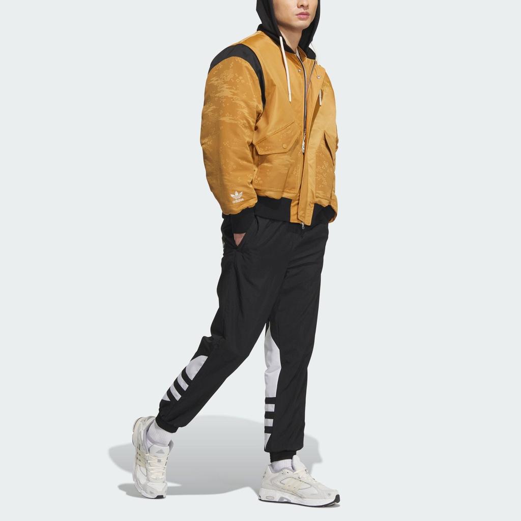 Adidas Совместная брендированная куртка FW23 на молнии с принтом Originals X Feifei Ruan, верхняя одежда унисекс, пшенично-коричневый IX4233