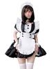 [Milky Time] Maid Costume, Cosplay, Halloween Costume, Ruffled, Mini Length, Flower, Button