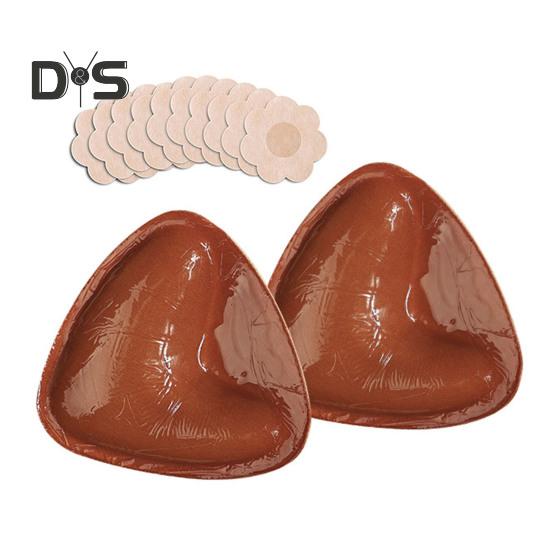 Двусторонние липкие вкладыши для бюстгальтера, многоразовые самоклеящиеся вкладыши для бюстгальтера Push Up, невидимые вставки для бюстгальтера для купальника бикини, спортивный бюстгальтер без бретелек