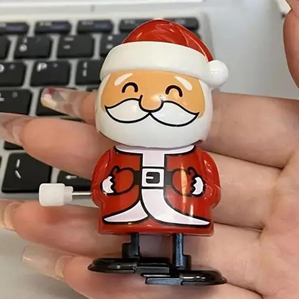 Заводные рождественские игрушки 12 шт. Заводные ходячие игрушки Набор Санта-Клаус и олень Детские сувениры для вечеринки для мальчиков, девочек, малышей, подарок для класса