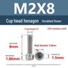 Yigu 304 Stainless Steel Socket Head Cap Screw, M2-M6 Cylindrical Head, Full Thread, Non-Knurled