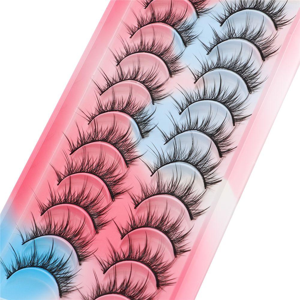 Wispy Cat-Eye Makeup Dramatic Fake Eyelashes Manga Lashes Anime Lashes Cosplay Lashes Mink Lashes