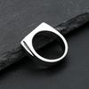 Модные простые кольца из нержавеющей стали 316L для мужчин и женщин, Панк Хип-Хоп, Квадратное кольцо-печатка с плоским верхом, Шарм, Вечерние украшения, Подарки