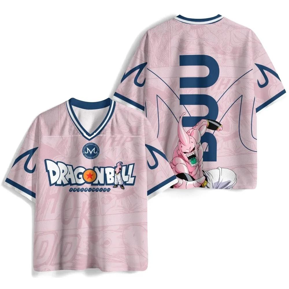 Игровая футболка с V-образным вырезом Kid Goku из Dragon Ball, быстросохнущая дышащая сетчатая футболка для мужчин, женщин, детей, фанатов аниме