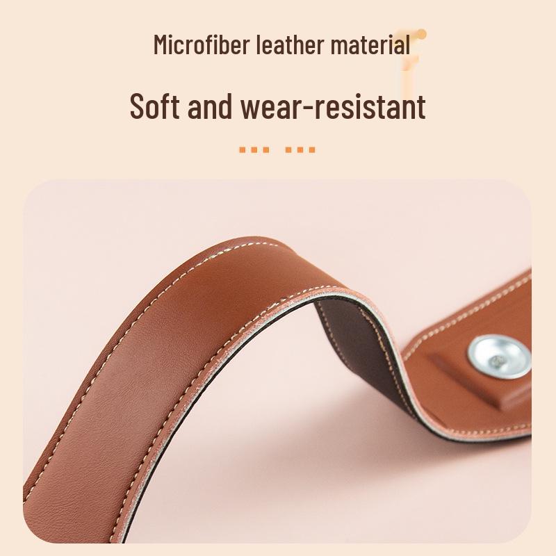 ROCKHOUSE Wide Leather Non-slip Violin Mat with Professional Strap and Accessories