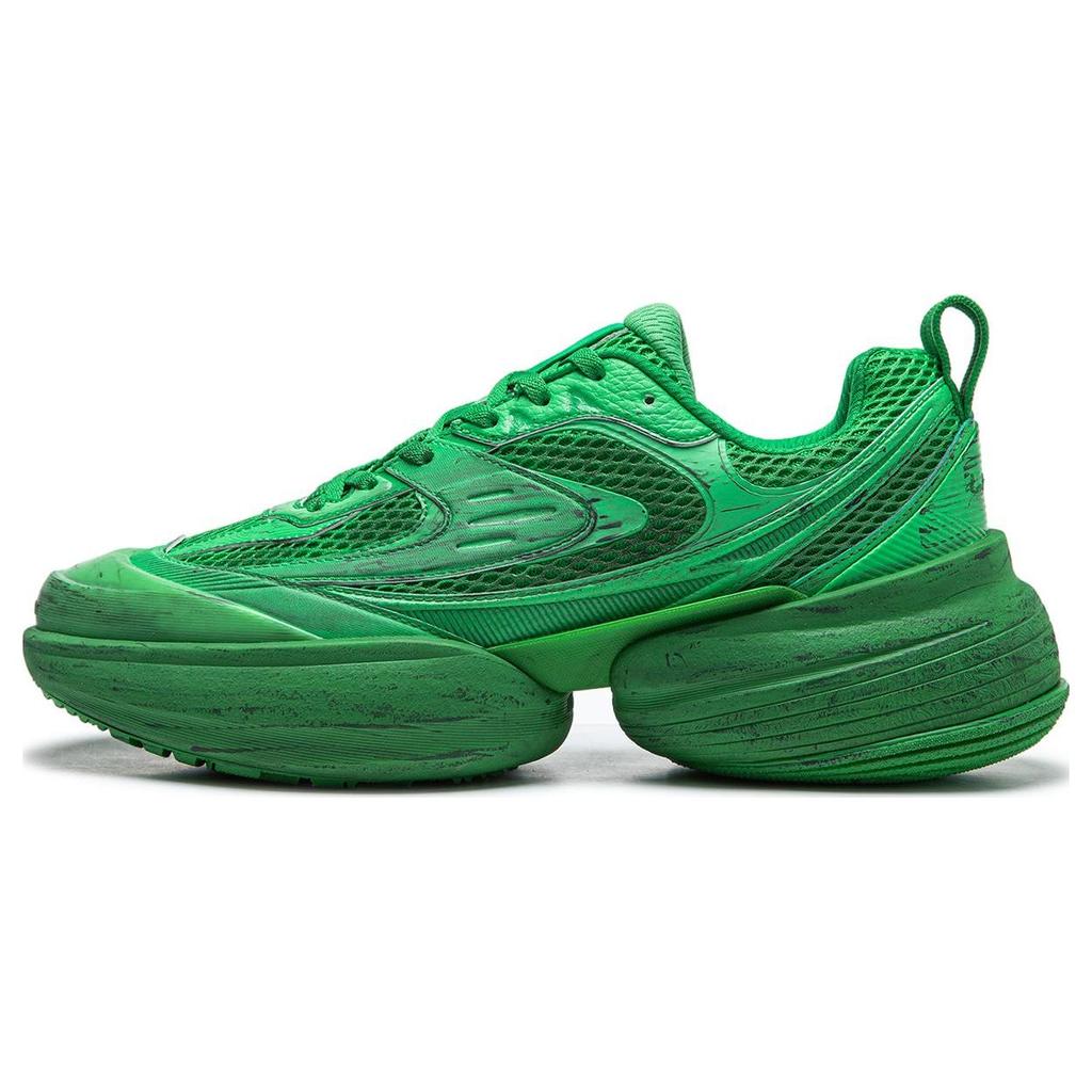 Li Ning Super Distance 2 CF Cushioning Non-Slip Wear-Resistant Low-Top Casual Shoes Unisex Casual Shoes Green AGLT157-4