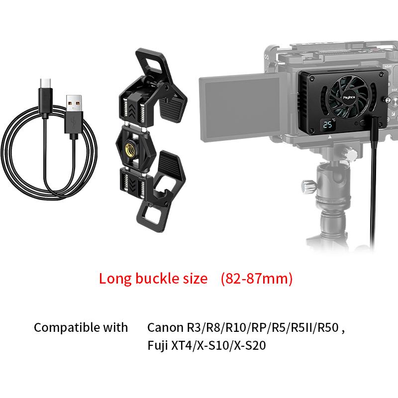 Professional Phone Cooler Cellphone Radiator with Dual Semi-Conductor Cooling Chip, for Mobile Gaming Live Streaming