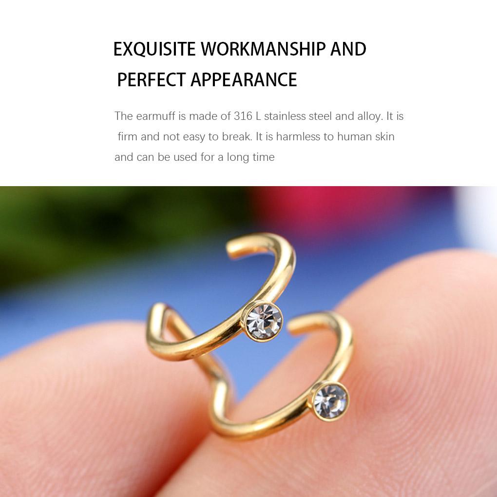 10 пар клипс для ушей из нержавеющей стали, наборы серег-капель, унисекс, клипсы из сплава без прокола