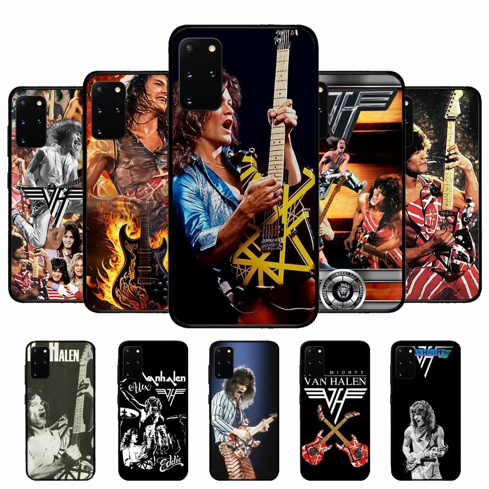 Чехол для телефона с изображением гитары E-Eddie V-Van-Halen, силиконовый PC+TPU, для Samsung S10 20 30 22 23 24 Plus Lite Ultra