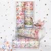 18 Rolls Washi Masking Tapes Set Floral Gold Foil Adhesive Decorative Paper Tape Beautiful Flower