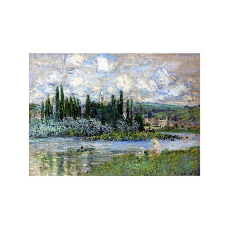 Выставка Клода Моне, художественные плакаты, холст, масляная живопись, сад, лодка, озеро, пейзаж, природный ландшафт, настенная живопись