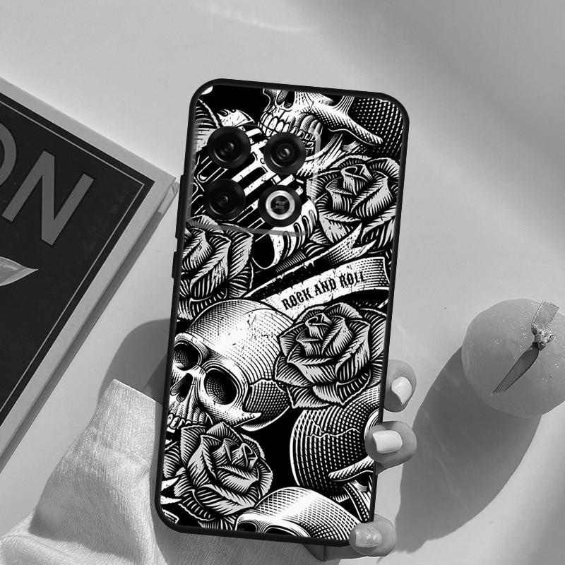Чехол-череп в стиле Rock and Roll для OnePlus 15 13 12 11 13R 12R 10T 8T 13T OnePlus Nord 5 CE 3 2 4 Lite N20 N30