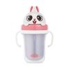 Edison Friends Spill-proof Double Stainless Steel Straw Cup 2 300ml, Rabbit Raney, 1 Piece
