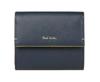Paul Smith Colored Edge Navy Men's Tri-fold Wallet,