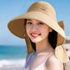 New Shawl Sunshade Sunscreen Hat Women's Empty Top Hat Big Brim Neck Sun Hat Fashionable Versatile Face Small Bucket Hat