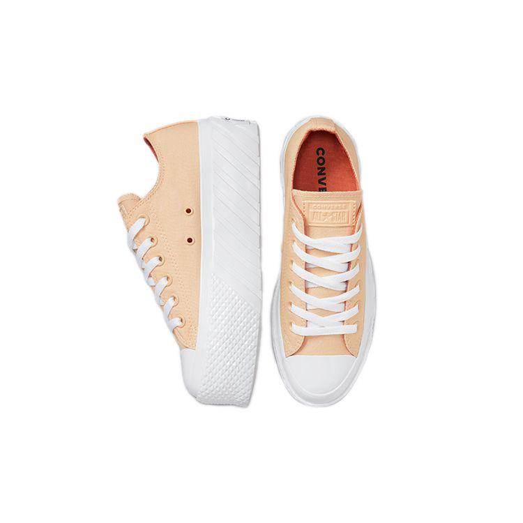 Converse Chuck Taylor All Star Удобные Универсальные Низкие Кеды из Канваса Женские кроссовки Кораллово-оранжевые 571576C