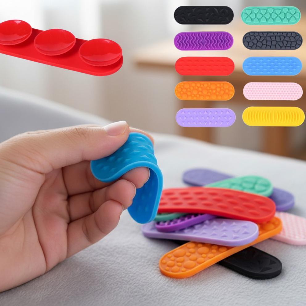 Силиконовые сенсорные игрушки Игрушки на присосках Детские сенсорные камни Текстурированные фиджет-игрушки для снятия стресса Унисекс - Праздничные подарки