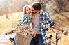 Wicker basket carrier, bicycle basket for handlebars, spacious and strong