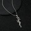Snake Around Sword Necklace Retro Trend Punk Men'S Sweater Chain Jewelry Accessories