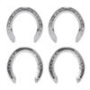 4pcs Horseshoes Aluminum Alloy Light Weight Reliable Practical Horse Riding Accessory for