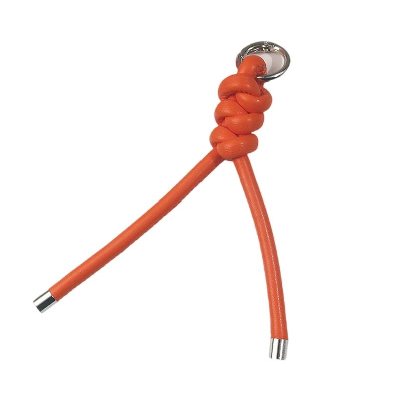 Handcrafted Triangular PU Leather Rope Keychain Lightweight Keyring Ornament Decors For Everyday Use or Travel