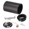 Spot led - mce422 - luminaire noir rond - gu10 - 40w - intérieur - ip20