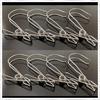 YOYIMONO Stainless Steel Clothespins with Clips and Hooks, Large, Flexible Hanging, for Indoor Use, Clothes Drying, Kitchen, Bathroom, and More, 8-Pac
