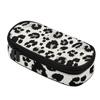 Pencil Pouch Printed 300D Polyester Full Zipper Closure with Main Storage Mesh Pocket and Organized Pen Holders for Boys Girls