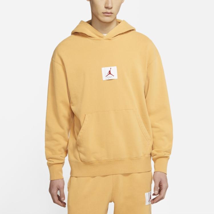 Air Jordan MENS Logo Print Long Sleeve Yellow Men's CZ6094-217