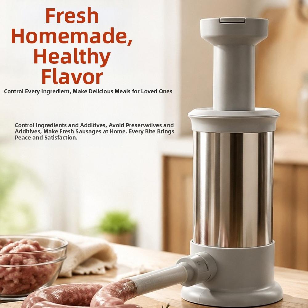 Food-Grade Manual Enema Device Press-Type Sausage Maker Meat Enema Device Homemade Use
