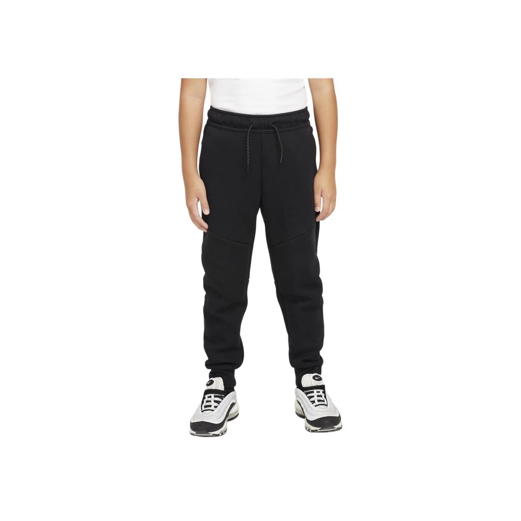 Nike Sportswear Tech Fleece Stylish Comfortable Soft Versatile Knit Joggers Kids Joggers Black HV5869-010