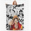 Пледовая накидка One Piece с Луффи для дивана, пушистое, мягкое, плюшевое одеяло 50x60 дюймов, многоразмерное покрывало для всех сезонов