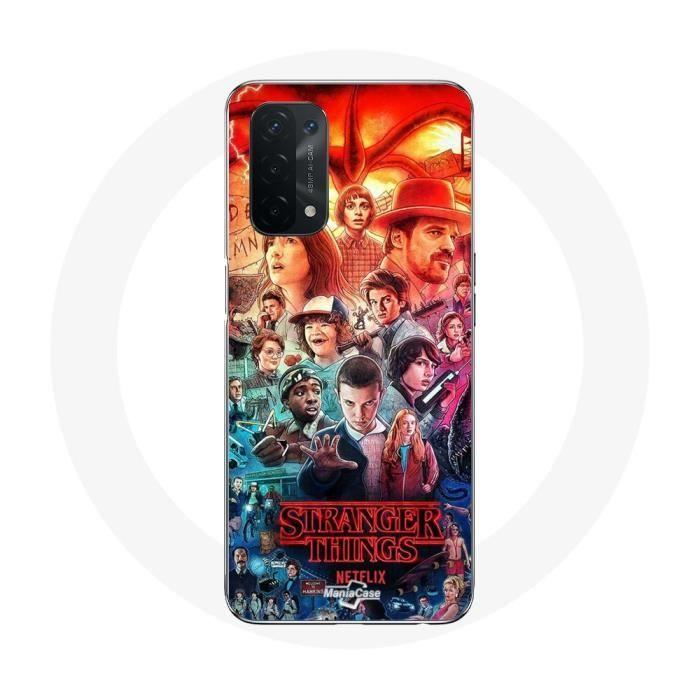 Чехол - MANIACASE - Oppo A74 5G - Мягкий - Очень странные дела - Белый
