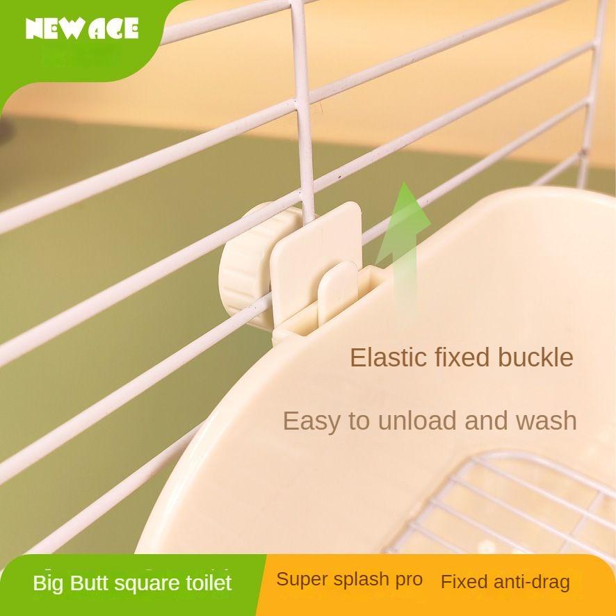 Туалет для кроликов Туалет для морской свинки Туалет для кроликов Дезодорант с фиксированным брызгозащищенным противооткидным механизмом