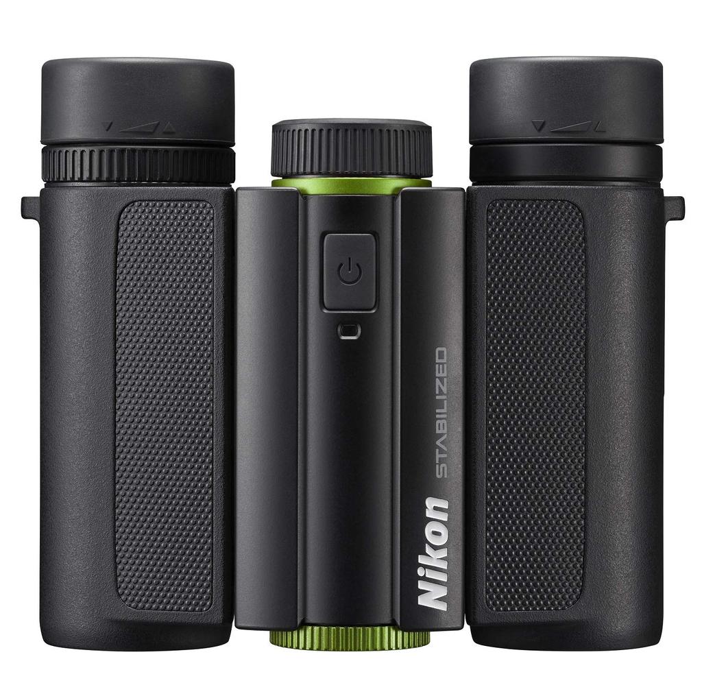 Бинокль Nikon 10x25 STABILIZED GREEN со стабилизацией изображения 10x 25 калибра зеленый STB10X25GR антивибрационный